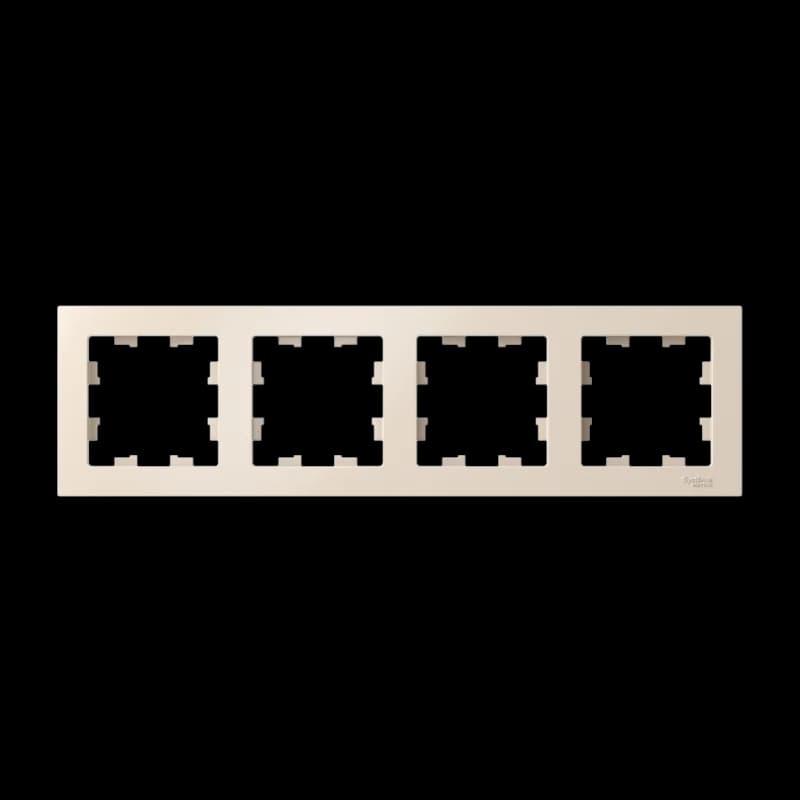 Рамка четверная Atlasdesign, бежевый