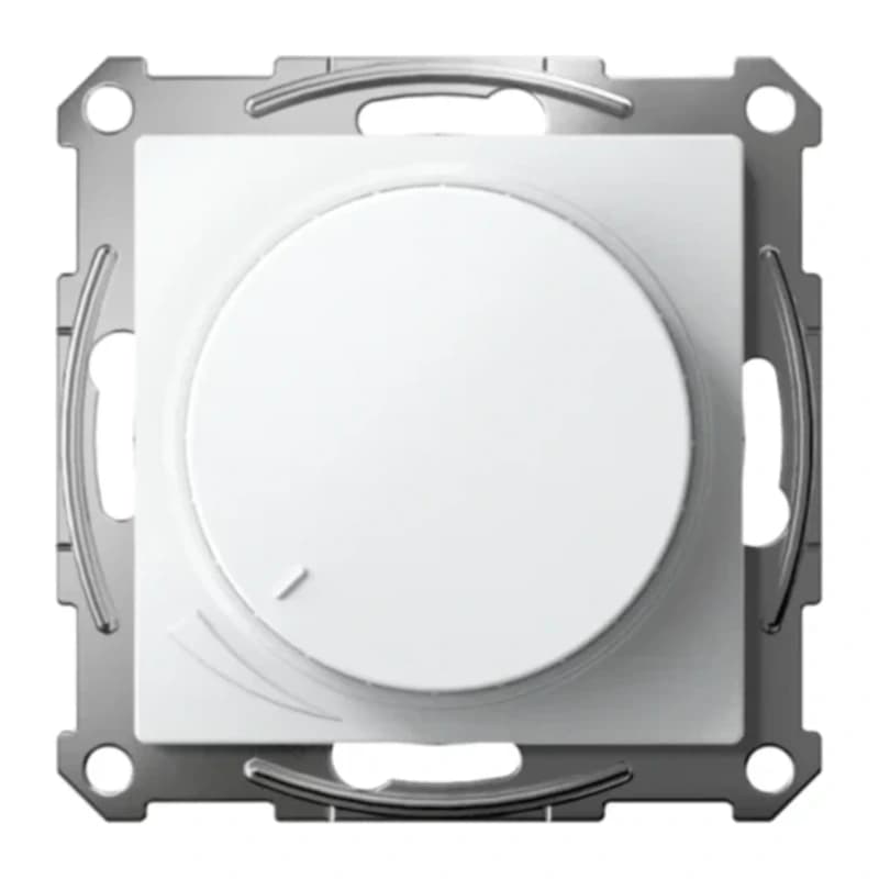 Светорегулятор поворотно-нажимной LED, RC, 400Вт Schneider Atlasdesign, лотос