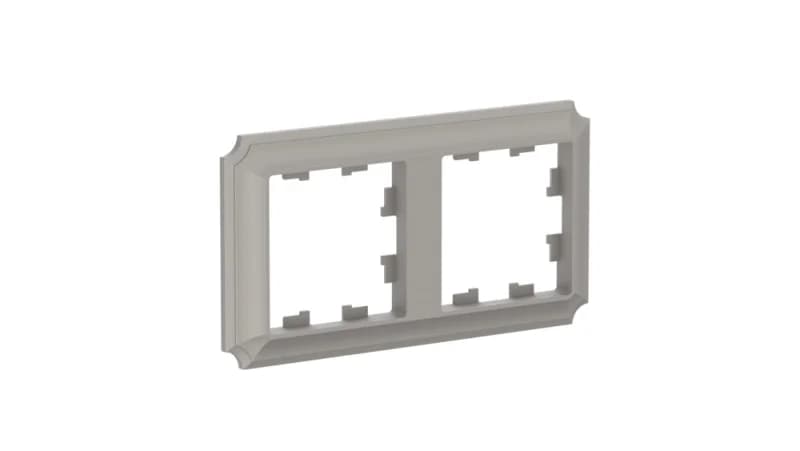 Рамка двойная Schneider Atlasdesign Antique, универсальная, шампань