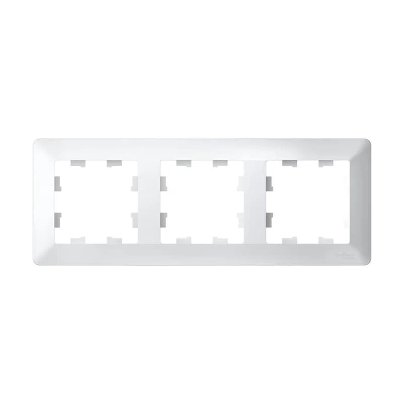 Рамка тройная Schneider AtlasDesign AIR, универсальная, белый-дымчатый белый