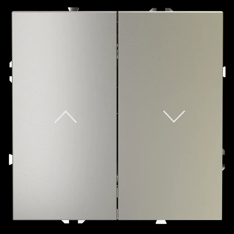 Выключатель встраиваемый VOLTUM S70 для жалюзи 10А, (шелк)