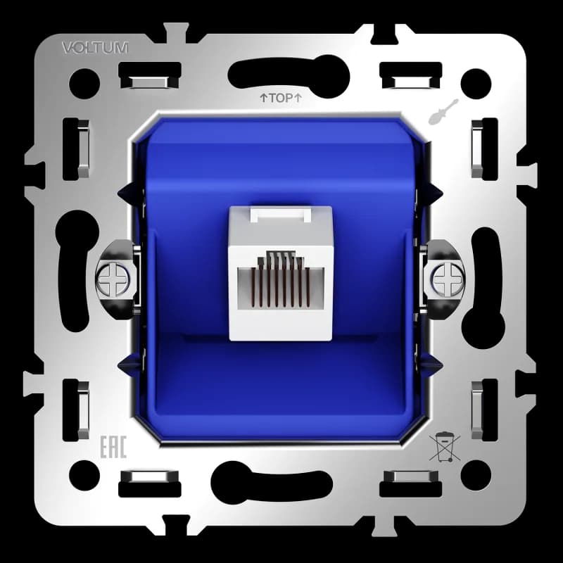 Механизм розетки компьютерной RJ45 кат.6, S70