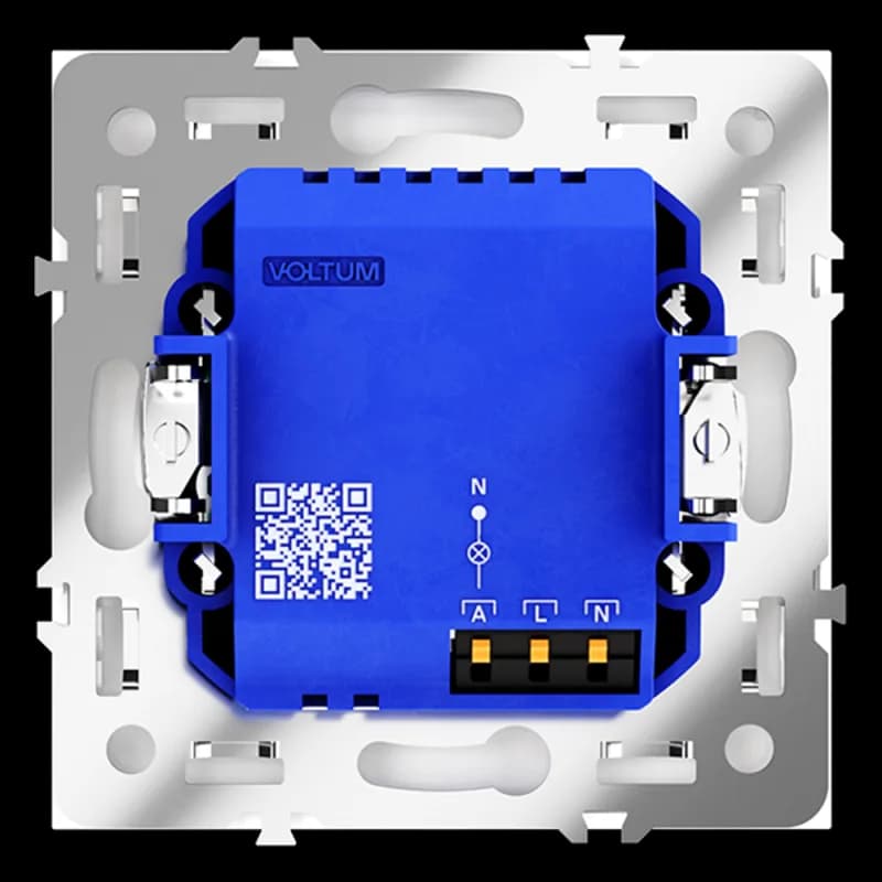 Датчик движения встраиваемый VOLTUM S70, (белый глянцевый)