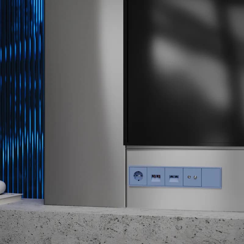 Заглушка VOLTUM S70 с суппортом, (деним)