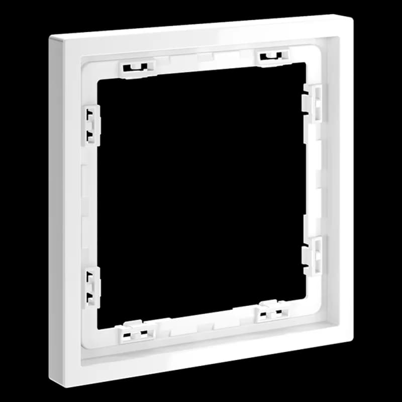 Рамка пластиковая VOLTUM S70 на 1 пост, (белый глянцевый)