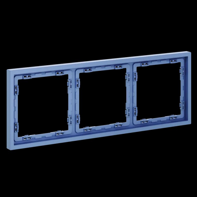 Рамка пластиковая VOLTUM S70 на 3 поста, (деним)