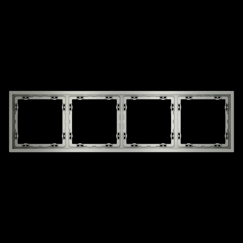 Рамка пластиковая VOLTUM S70 на 4 поста, (сталь)