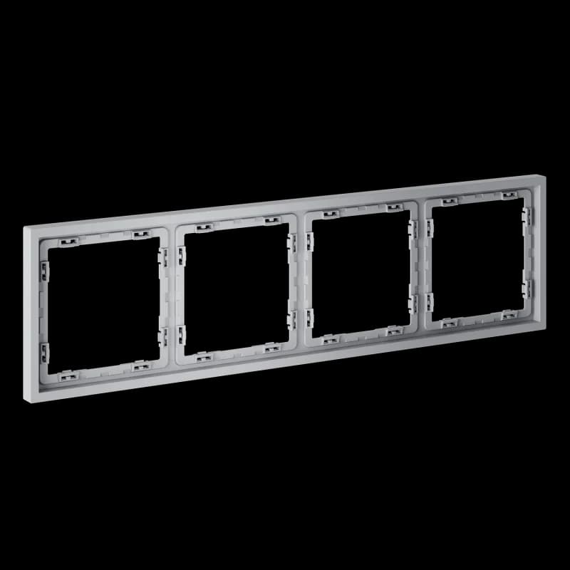 Рамка пластиковая VOLTUM S70 на 4 поста, (серый)