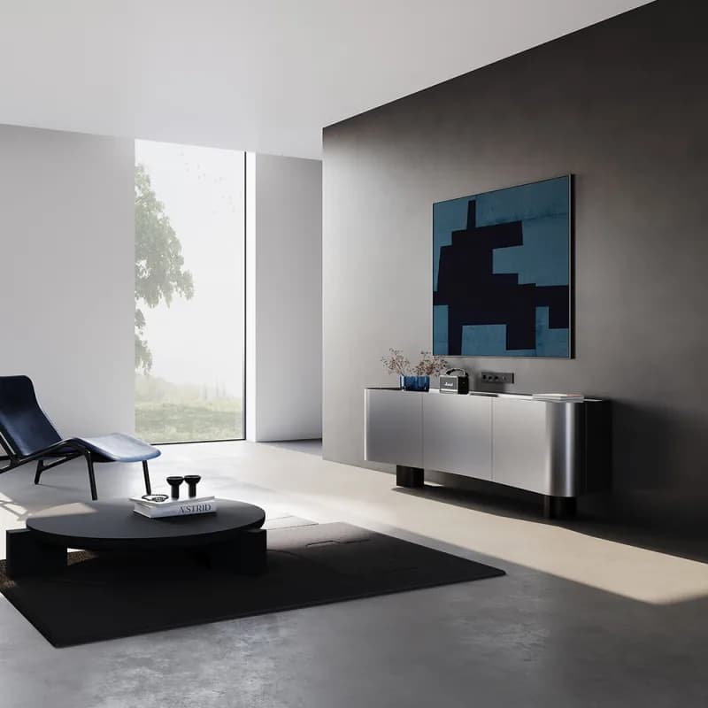 Рамка пластиковая VOLTUM S70 на 5 постов, (черный матовый)