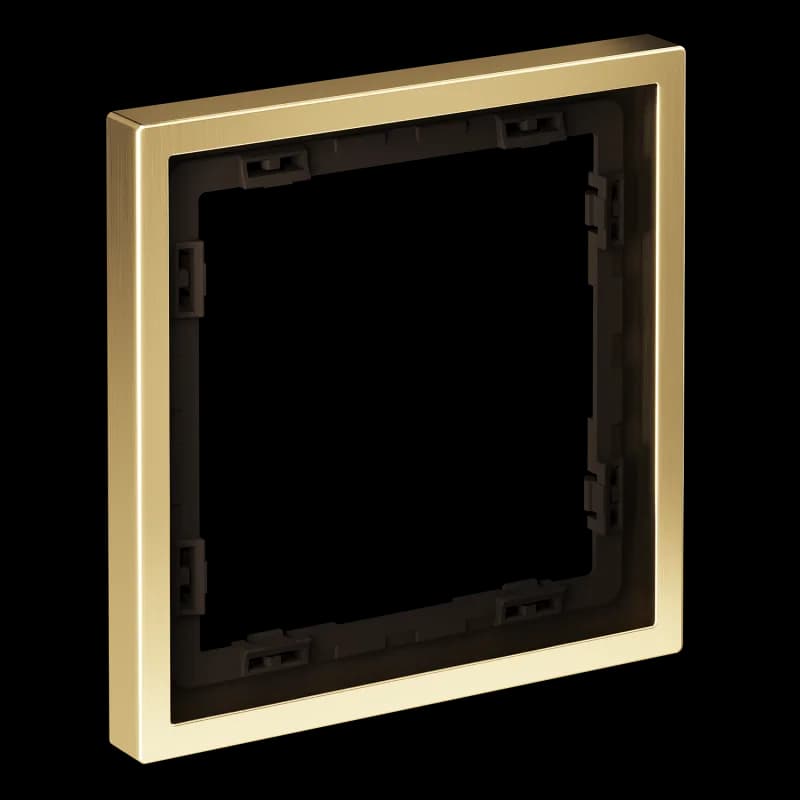 Рамка металлическая на 1 пост, S70 Metal (латунь)