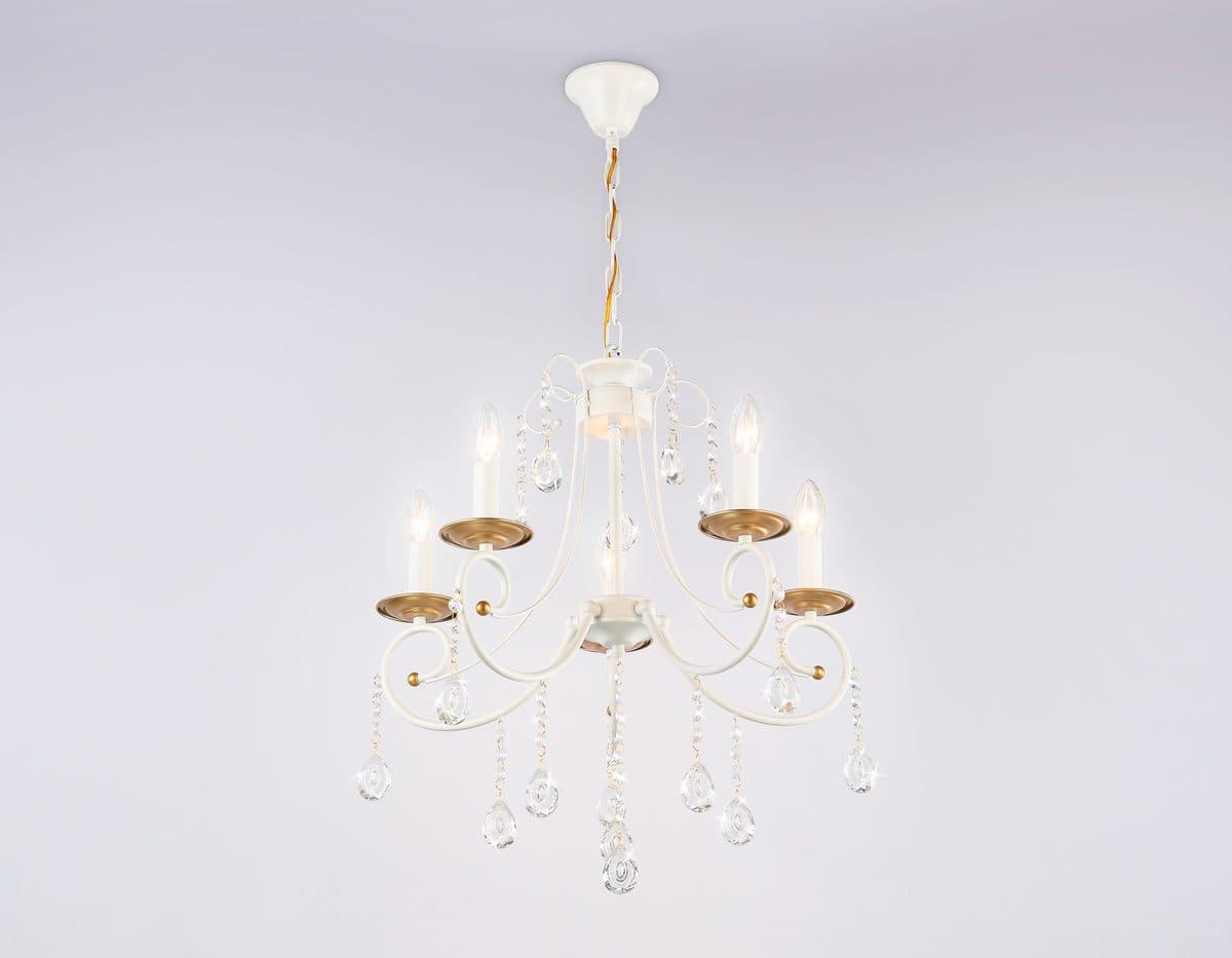 TR4916/5 WH/GD белый/золото E14/5 max 40W D550*860