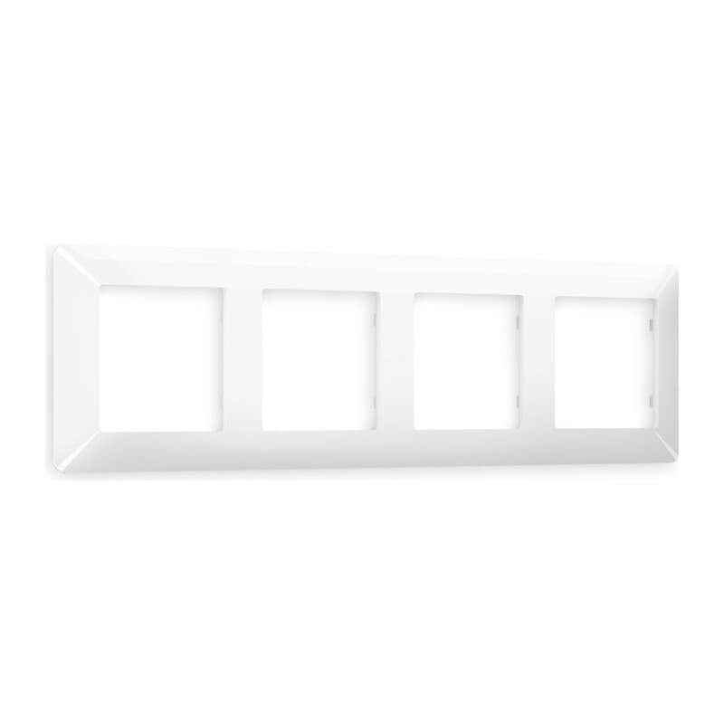 Рамка ALFA Line (Белый глянец) 4-ая