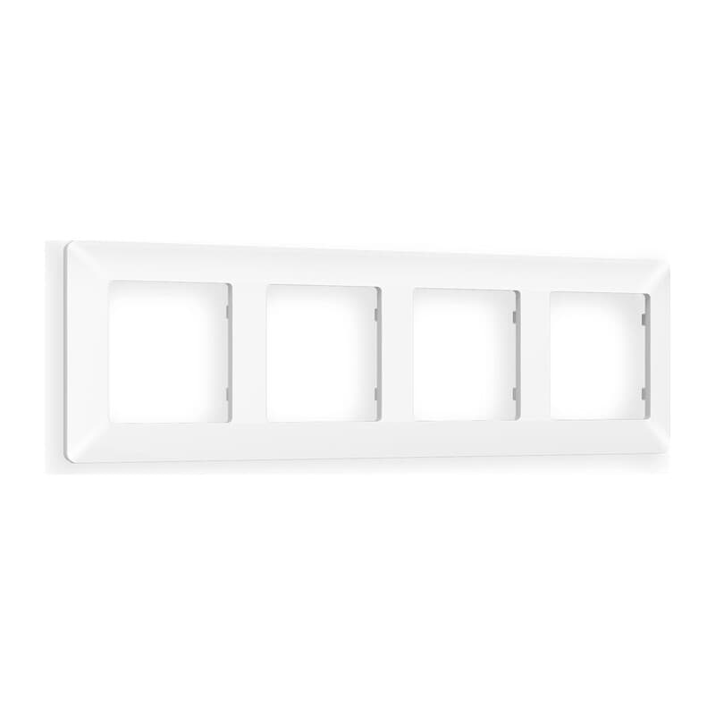 Рамка ALFA Line (Белый матовый) 4-ая