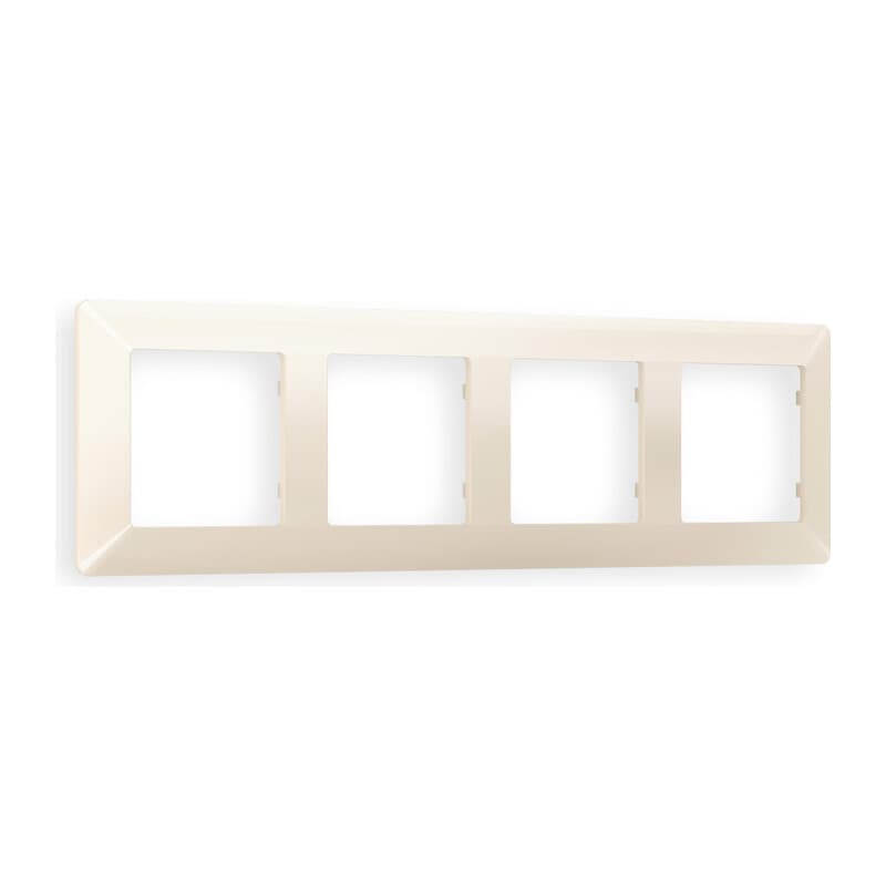 Рамка ALFA Line (Бежевый глянец) 4-ая