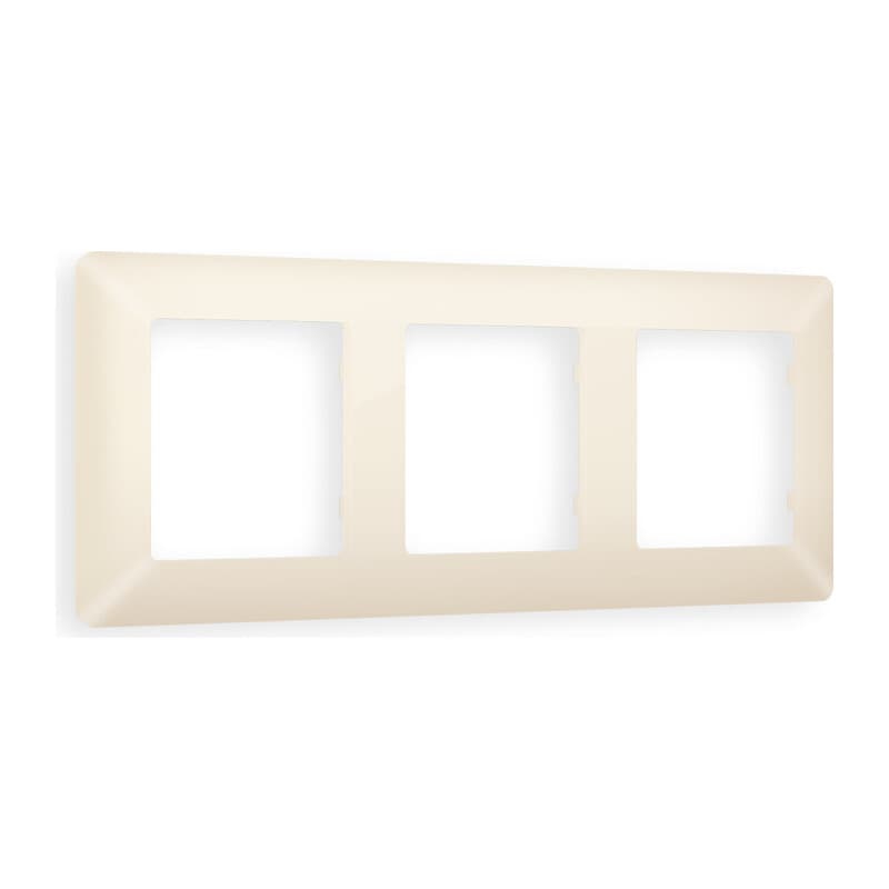 Рамка ALFA Line (Бежевый матовый) 3-ая