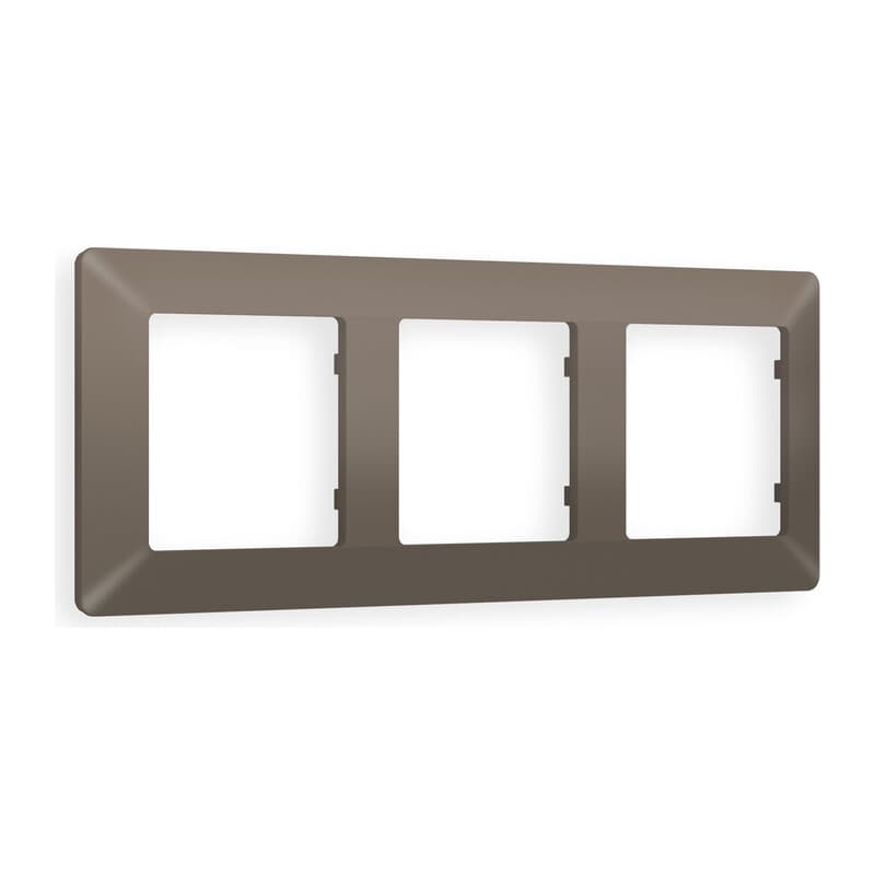 Рамка ALFA Line (Темная бронза матовый) 3-ая