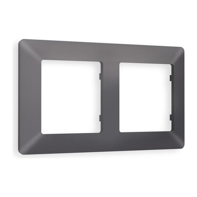 Рамка ALFA Line (Антрацит серый) 2-ая