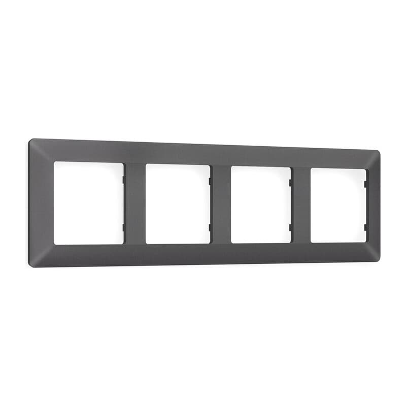 Рамка ALFA Line (Антрацит серый) 4-ая