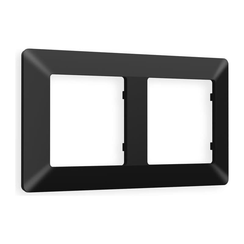 Рамка ALFA Line (Черный матовый) 2-ая