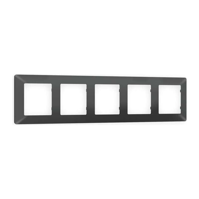 Рамка ALFA Line (Графит Мягкое касание) 5-ая