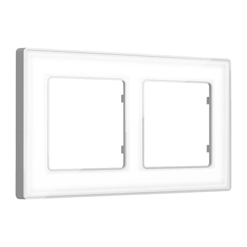 Рамка ALFA Arctic (Белый Стекло органическое/Серебро) 2-ая