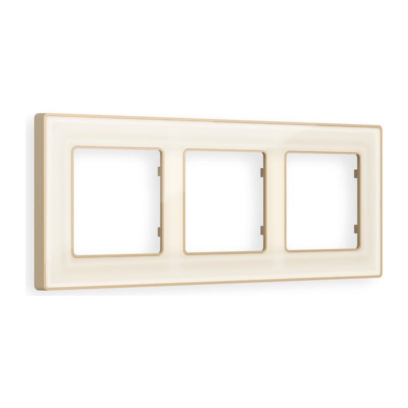 Рамка ALFA Arctic (Бежевый Стекло органическое/Шампань) 3-ая