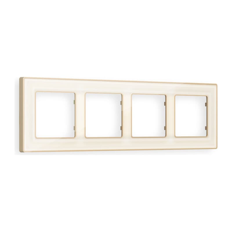 Рамка ALFA Arctic (Бежевый Стекло органическое/Шампань) 4-ая