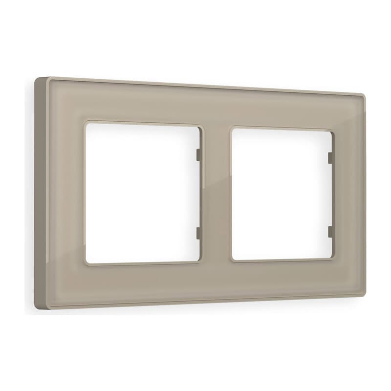 Рамка ALFA Arctic (Серо-бежевый Стекло органическое) 2-ая