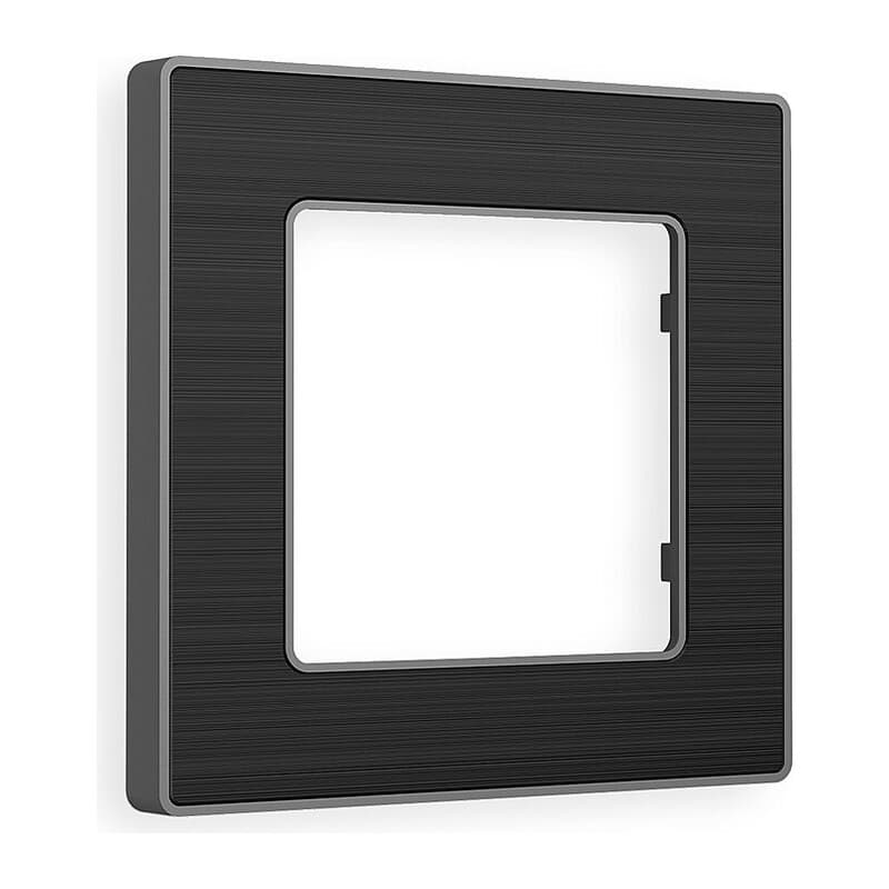 Рамка ALFA Arctic (Черный Стекло органическое/Сталь) 1-ая