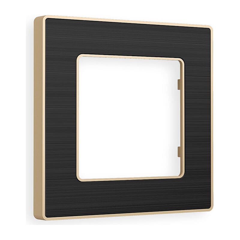 Рамка ALFA Arctic (Черный Стекло органическое/Шампань) 1-ая