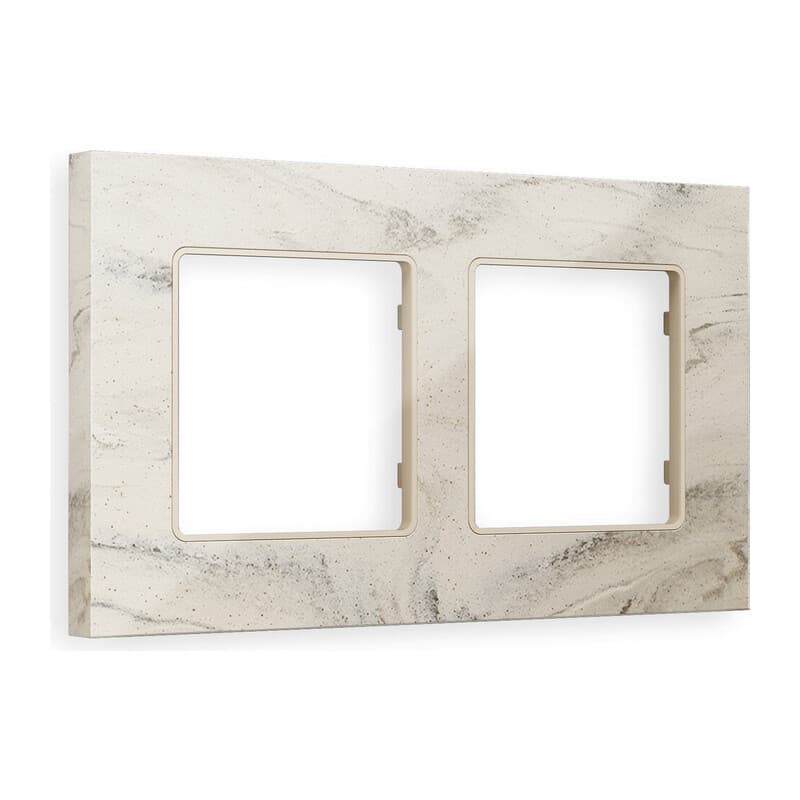 Рамка ALFA Grand (Серо-бежевый мрамор) 2-ая