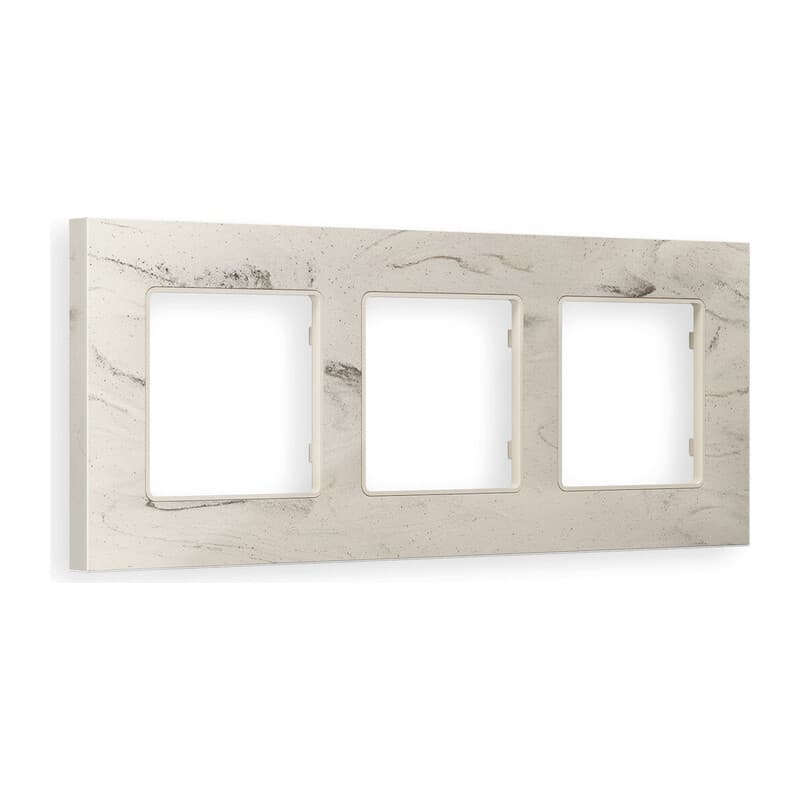 Рамка ALFA Grand (Серо-бежевый мрамор) 3-ая
