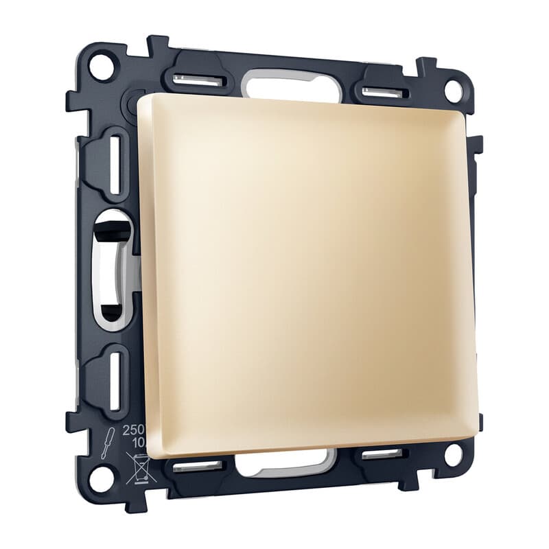 Комплект механизма 1-кл перекрестного выключателя ALFA Шампань QUANT (AP6010, VM112)