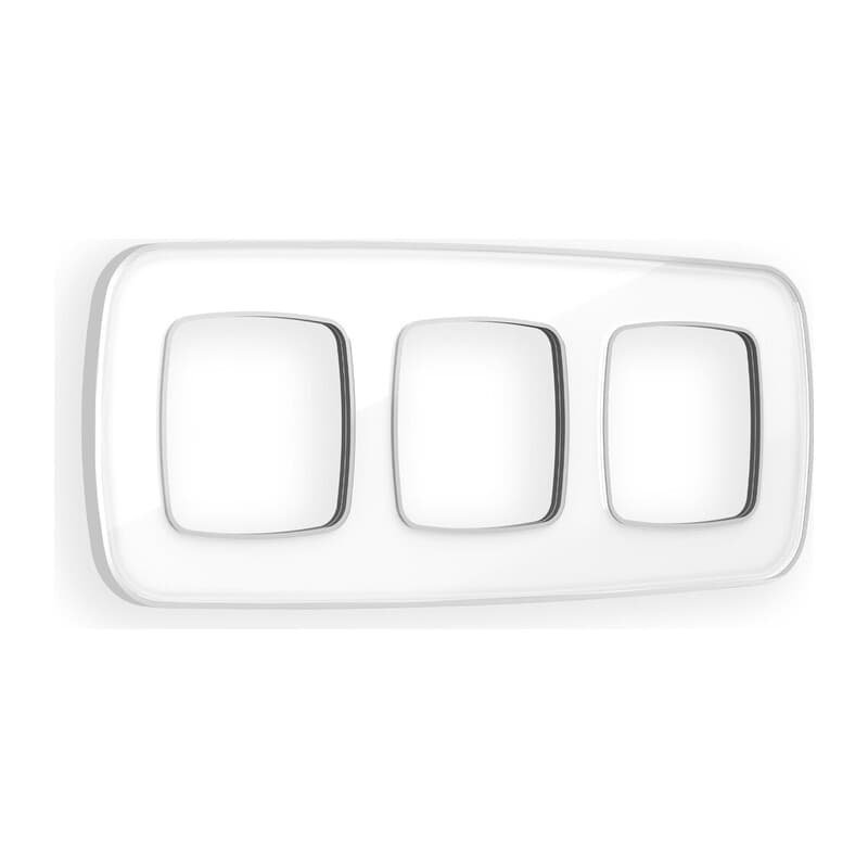 Рамка OMEGA Coint (Белый Стекло органическое/Серебро) 3-ая