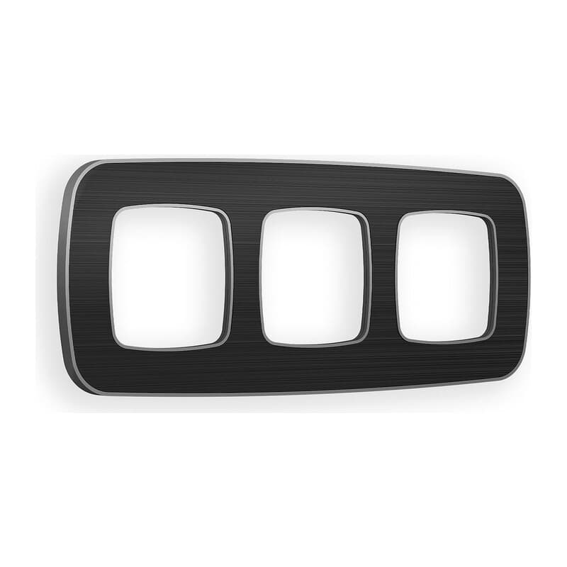 Рамка OMEGA Coint (Черный Стекло органическое/Сталь) 3-ая