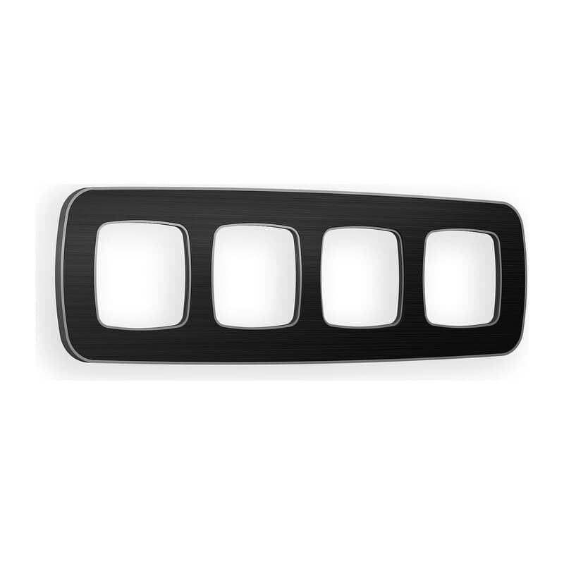 Рамка OMEGA Coint (Черный Стекло органическое/Сталь) 4-ая