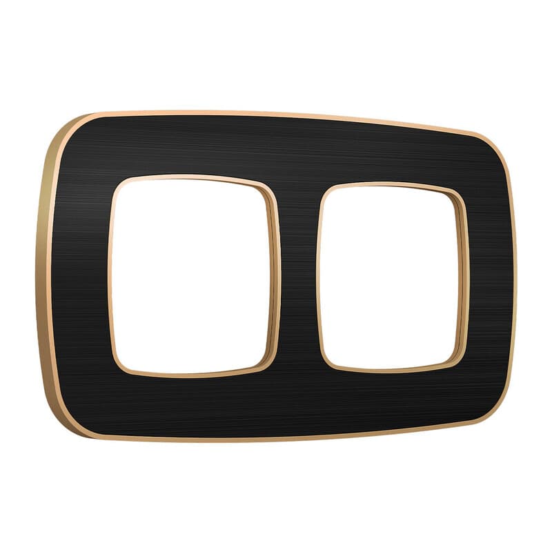 Рамка OMEGA Coint (Черный Стекло органическое/Шампань) 2-ая