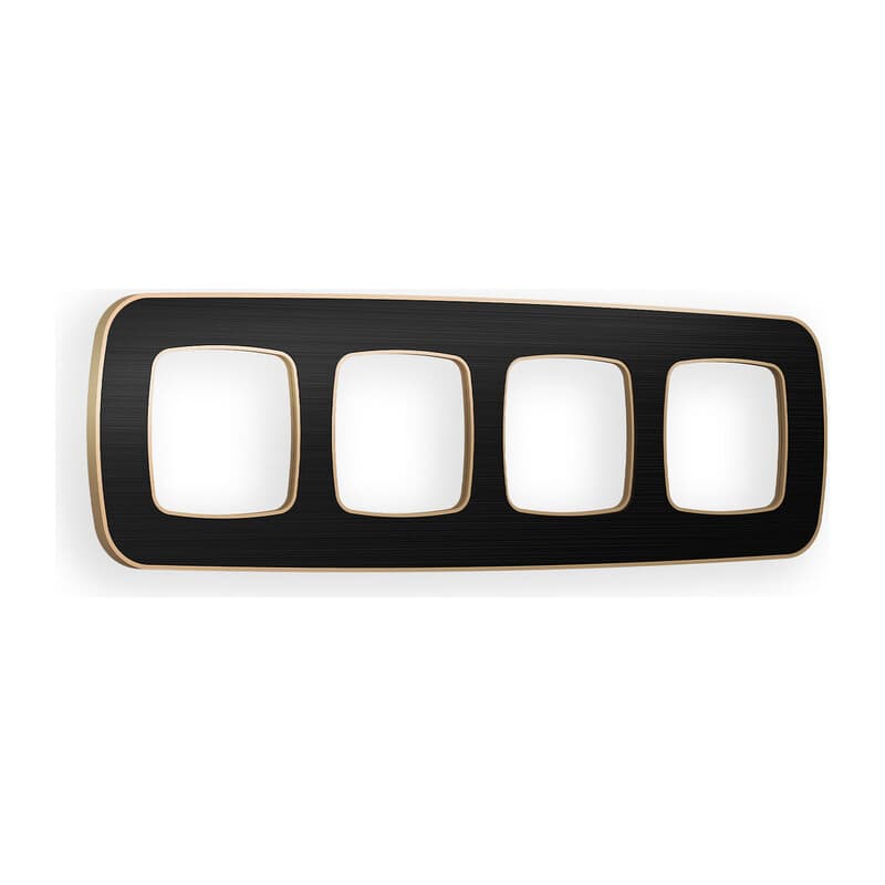 Рамка OMEGA Coint (Черный Стекло органическое/Шампань) 4-ая