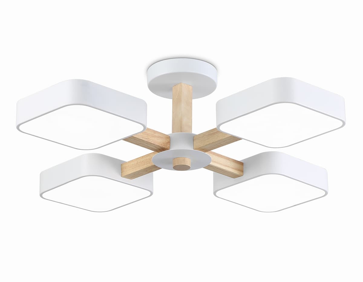 FL4879/4 WH/WD белый/дерево 72W 3000-6000K D610*160 (без ПДУ)