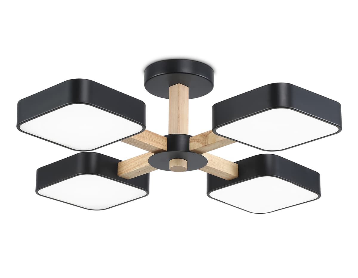 FL4880/4 BK/WD черный/дерево 72W 3000-6000K D610*160 (без ПДУ)