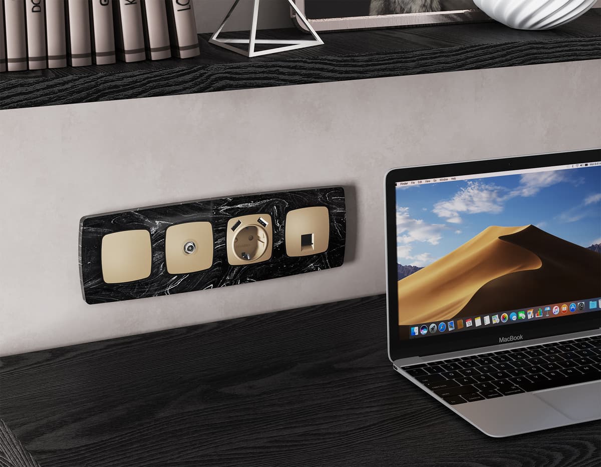 Комплект суппорта универсального OMEGA Шампань QUANT (OP6160, VM240)